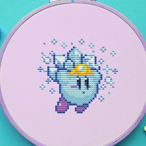 Kirby Cross Stitch Pattern, Game Cross Stitch, Anime Cross Stitch, Gaming Cross Stithc, Kawaii Cross Stitch, Funny Cross Stitch, Counted