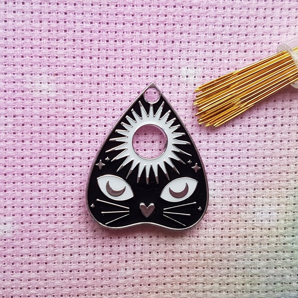 Cat Needle Minder, Ouija Needle Minder, Witch Needle Minder, Witchy Needle Minder, Goth Needle Minder, Cute, Cross Stitch, Kreuzstich, Cute