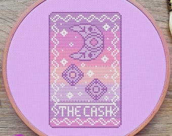 DnD Cross Stitch Pattern, Tarot, Pastel, (PDF)