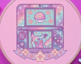 Galaxy 3DS Cross Stitch Pattern, Console Cross Stitch, Pixel Cross Stitch, Game Cross Stitch, Anime Cross Stitch, Counted Cross Stitch