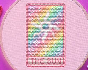 Tarot Cross Stitch Pattern, The Star, Pastel, (PDF)