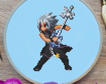 Kingdom Hearts Cross Stitch Pattern, Gaming, Anime, (PDF)