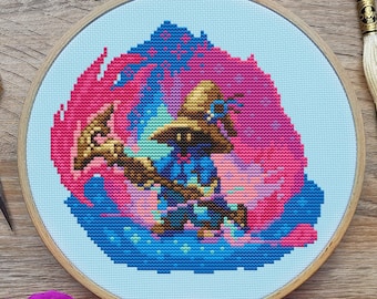 Final Fantasy Cross Stitch Pattern, Vivi Cross Stitch, Game Cross Stitch, Anime Cross Stitch, Kreuzstich, Cross Stitch PDF, Cute, Kawaii