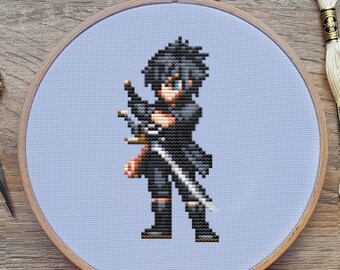 Final Fantasy Cross Stitch Pattern, Nocits Cross Stitch, Game Cross Stitch, Anime Cross Stitch, Kreuzstich, Cross Stitch PDF, Cute, Kawaii