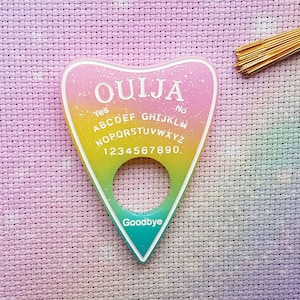 Ouija Needle Minder, Resin Needle Minder, Witch Needle Minder, Witchy Needle Minder, Kawaii Needle Minder, Cross Stitch, Embroidery, Cute