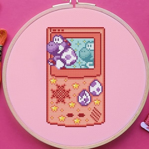 Yoshi Game Boy Cross Stitch Pattern, Mario Cross Stitch, Gaming Cross Stitch, Game Cross Stitch, Retro Cross Stitch, Counted. PDF, DMC