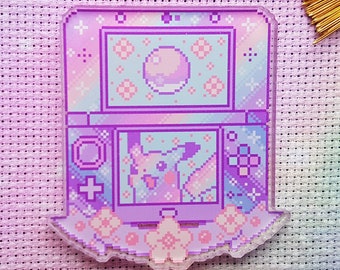 Galaxy 3DS Needle Minder, Acrylic, Pastel, Cross Stitch, Magnet