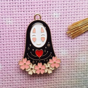 Anime Needle Minder, Enamel Needle Minder, Japan Needle Minder, Cherry Blossom Needle Minder, Kawaii Needle Minder, Cross Stitch, Embroidery