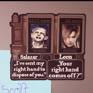 Resident Evil 4 Magnet, Leon Kennedy Magnet, Fridge Magnet, Magnet Board, Game Magnet, Anime Magnet, Funny Magnet, Kitchen, Gaming, Gift