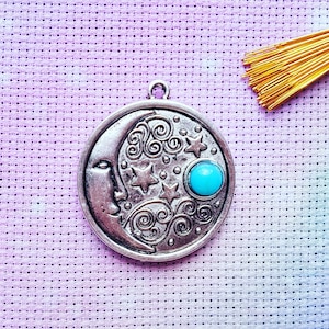 Moon Needle Minder, Witch Needle Minder, Gothic Neelde Minder, Witchy Needle Minder, Cross Stitch, Embroidery, Anime Needle Minder, Magnet