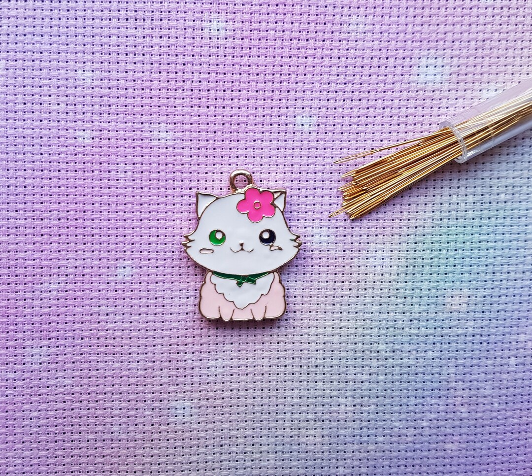 Cat Needle Minder Enamel Needle Minder Cute Needle Minder Etsy