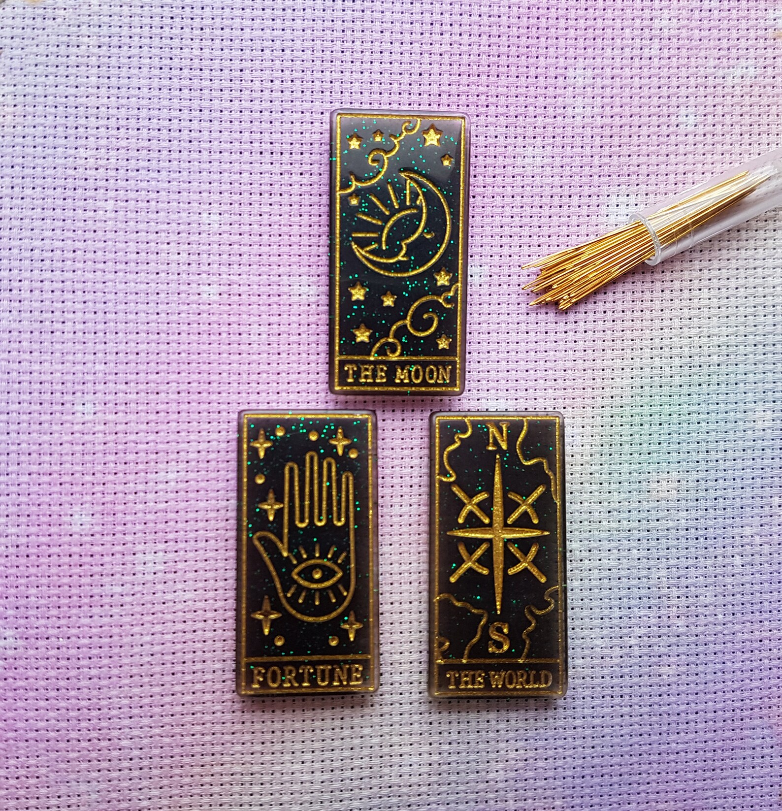 Tarot Card Needle Minder Set Witchy Needle Minder Gothic Etsy
