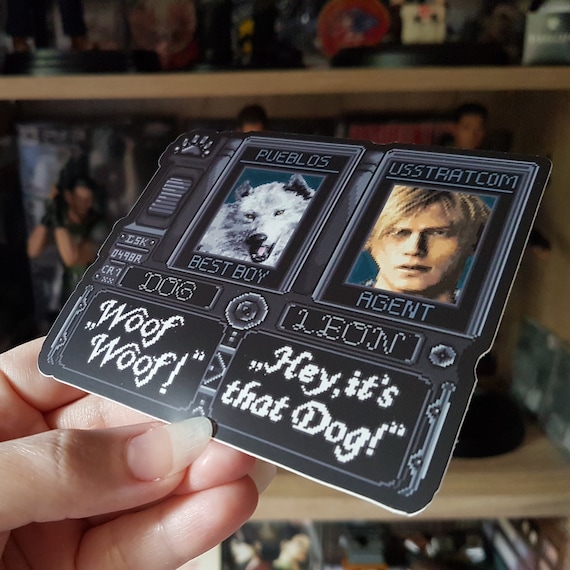 Resident Evil 4 Sticker, Leon Kennedy Sticker, Pixel Art Sticker