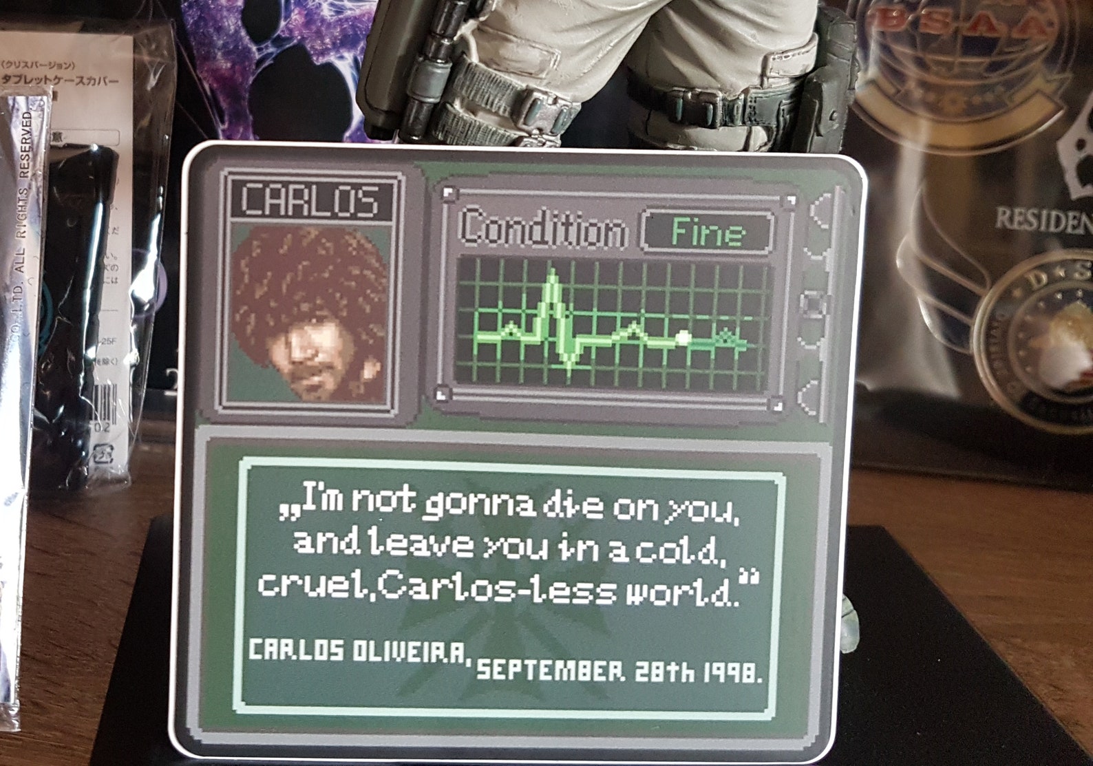 Resident Evil Sticker, Carlos Oliveira Sticker, Pixel Sticker, Horror ...