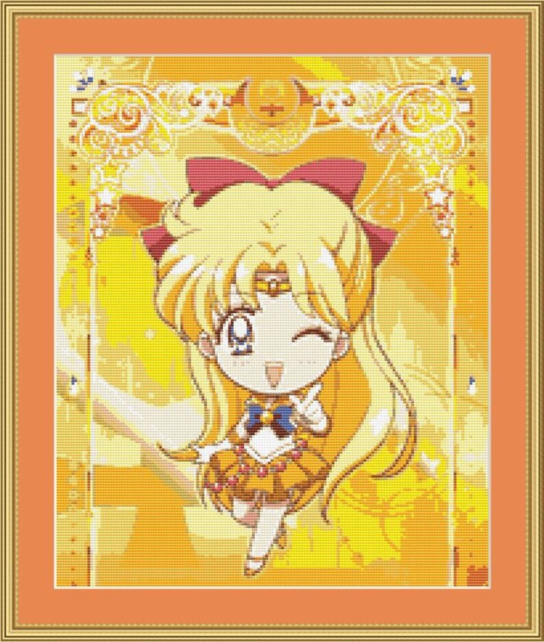 Sailor Moon Cross Stitch Pattern Set Anime Cross Stitch Cute Etsy