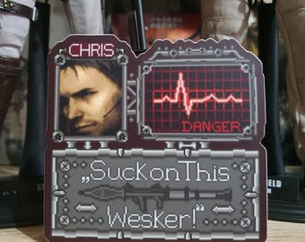 バイオハザードステッカー、クリス・レッドフィールドステッカー