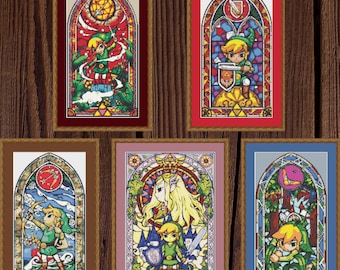 Zelda Cross Stitch Pattern Set, Gaming Cross Stitch, Game Cross Stitch, Anime Cross Stitch, Gaming Cross Stitch, Counted Cross Stitch, PDF