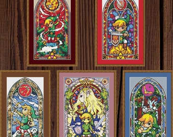 Zelda Cross Stitch Pattern Set, Gaming Cross Stitch, Game Cross Stitch, Anime Cross Stitch, Gaming Cross Stitch, Counted Cross Stitch, PDF