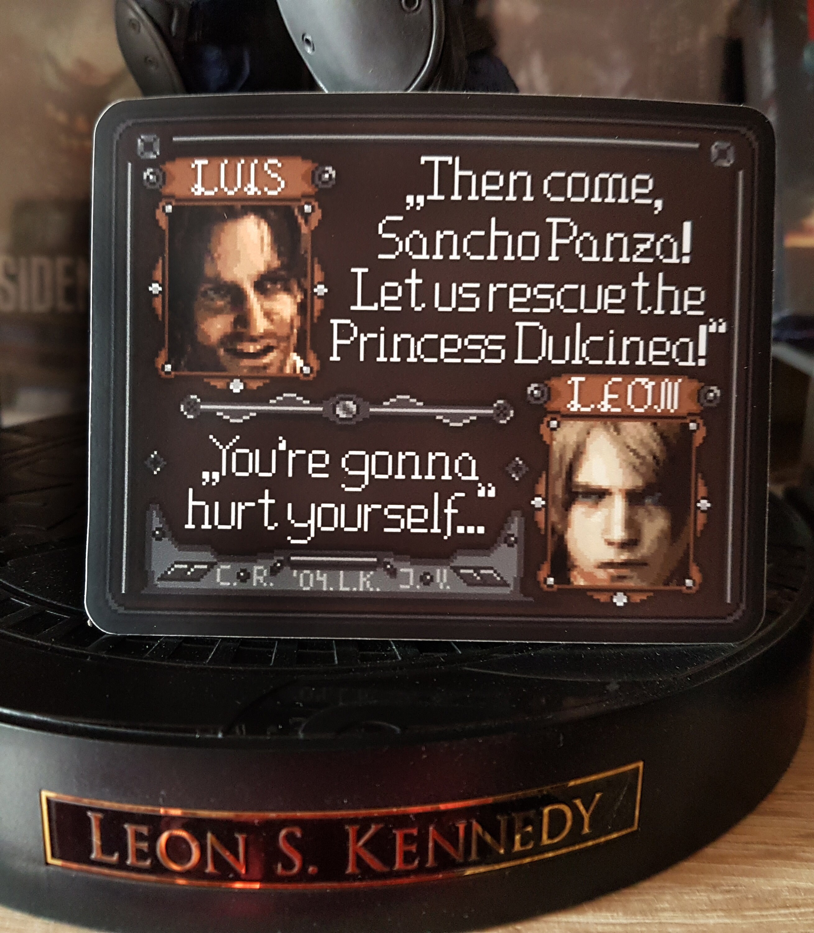 バイオハザード 4 リメイク ステッカー、レオン ケネディ ステッカー