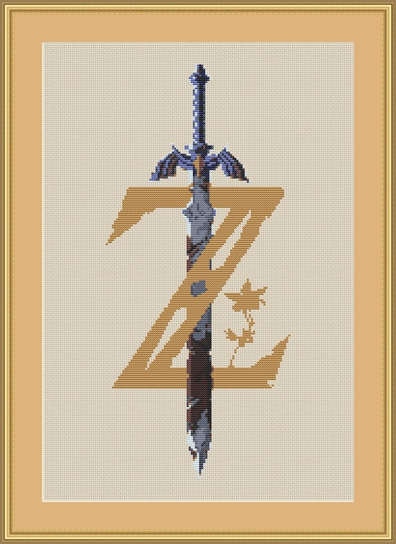 Zelda Cross Stitch Pattern,sword Cross Stitch, Game Cross