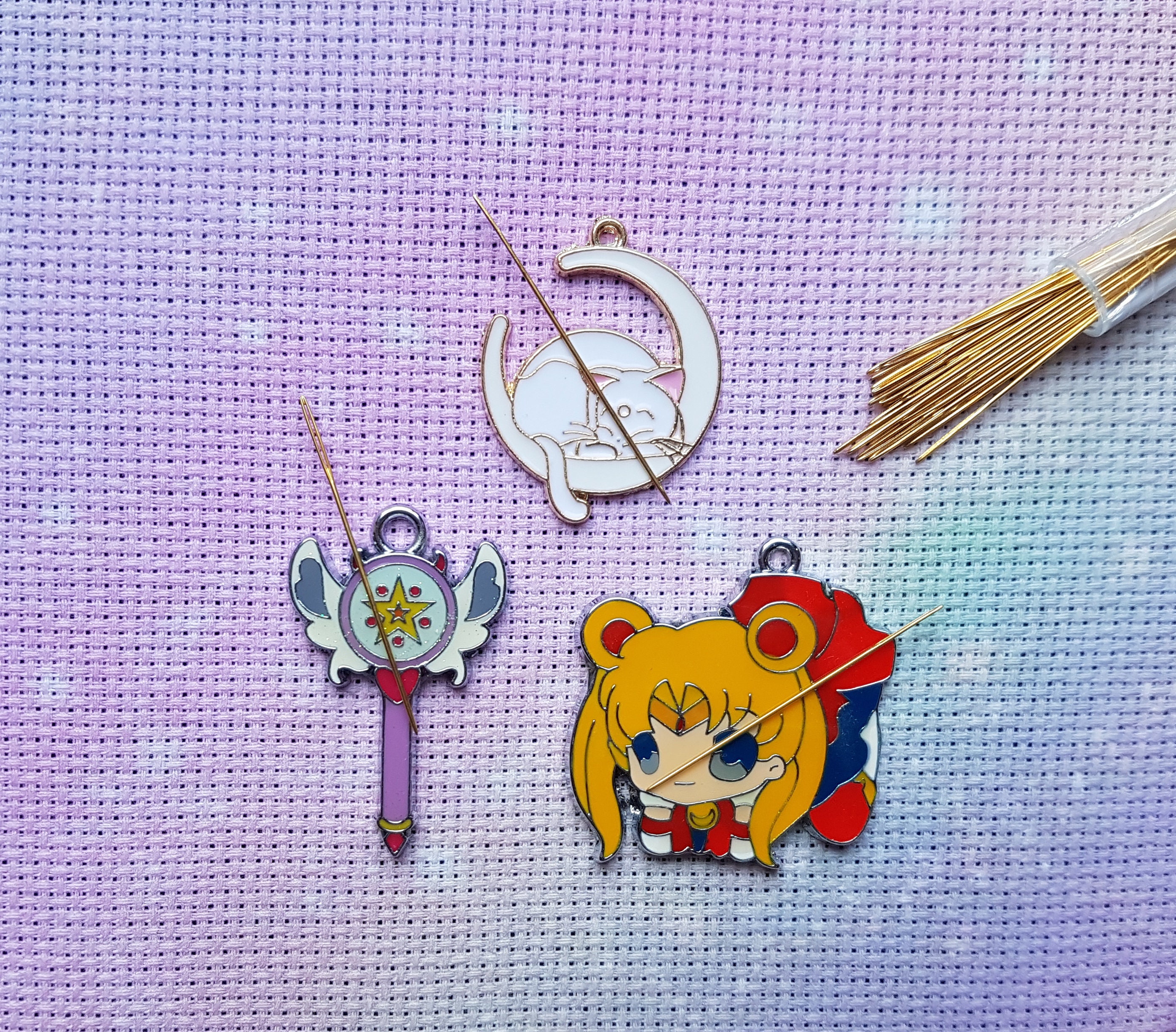 Sailor Moon Needle Minder Set Enamel Needle Minder Anime photo