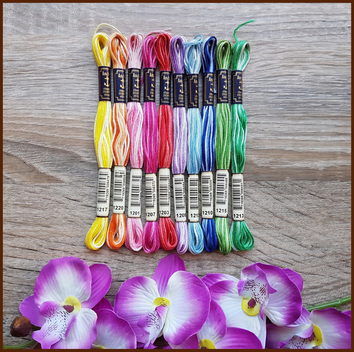 10 Anchor Variegated Threads Cross Stitch Thread Embroidery Etsy