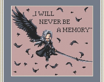 Modèle de point de croix Final Fantasy, Sephiroth point de croix, point de croix anime, jeu de point de croix, Kreuzstich, point de croix compté, Kawaii