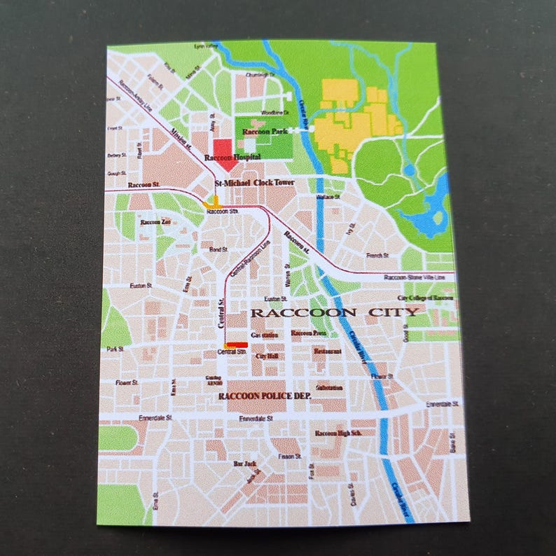 1/6 Scale Raccoon City Map, Resident Evil, Diorama, Dollhouse - Etsy
