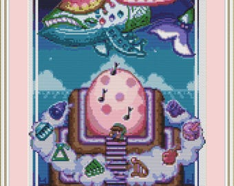 Zelda Cross Stitch Pattern, Game Cross Stitch, Modern Cross Stitch, Gaming Cross Stitch, Fantasy Cross Stitch, Counted Cross Stitch, PDF