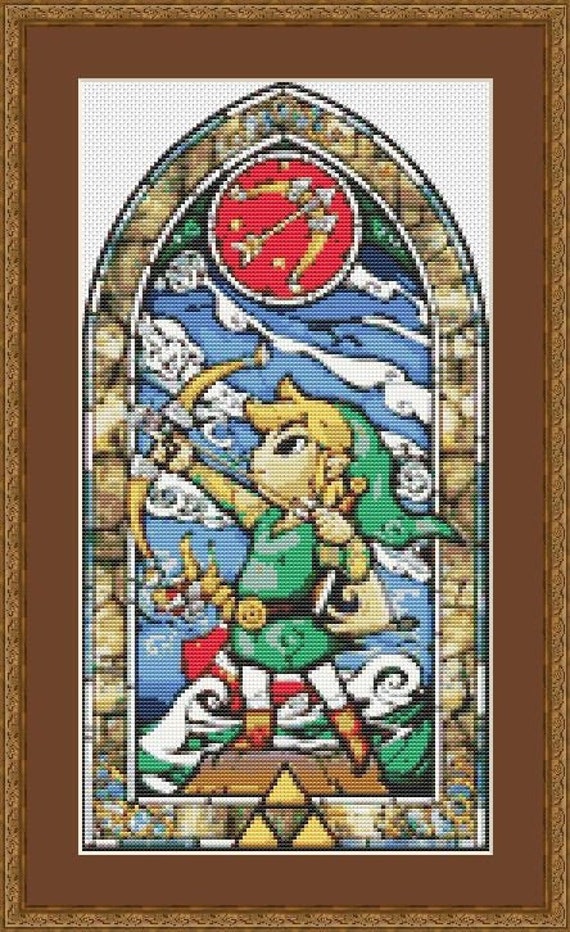 Kawaii Zelda Cross Stitch Pattern PDF DMC Gaming Cross Stitch Kreuzstich Counted Cross Stitch Game Cross Stitch Anime Cross Stitch