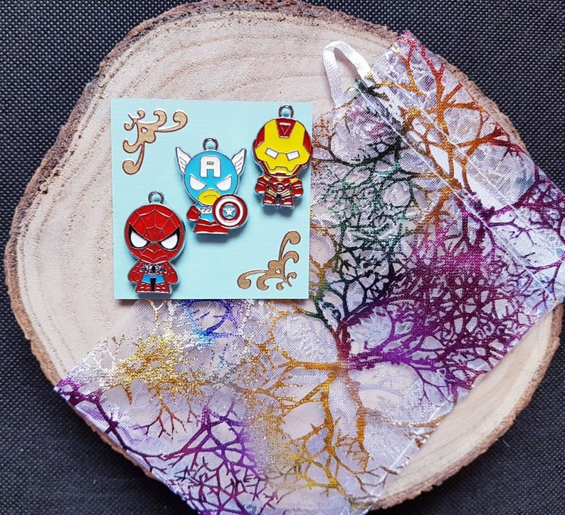 Spiderman Kreuzstich Enamel Needle Minder Nadelmagnet Iron Man Cross Stitch Nadel Minder Avengers Needle Minder Set Captain America
