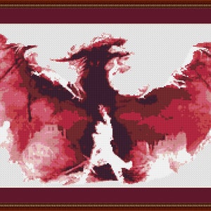 Dragon Age Cross Stitch Pattern, Game Cross Stitch, Anime Cross Stitch, Fantasy Cross Stitch, Counted Cross Stitch, Kreuzstich, Drache, PDF