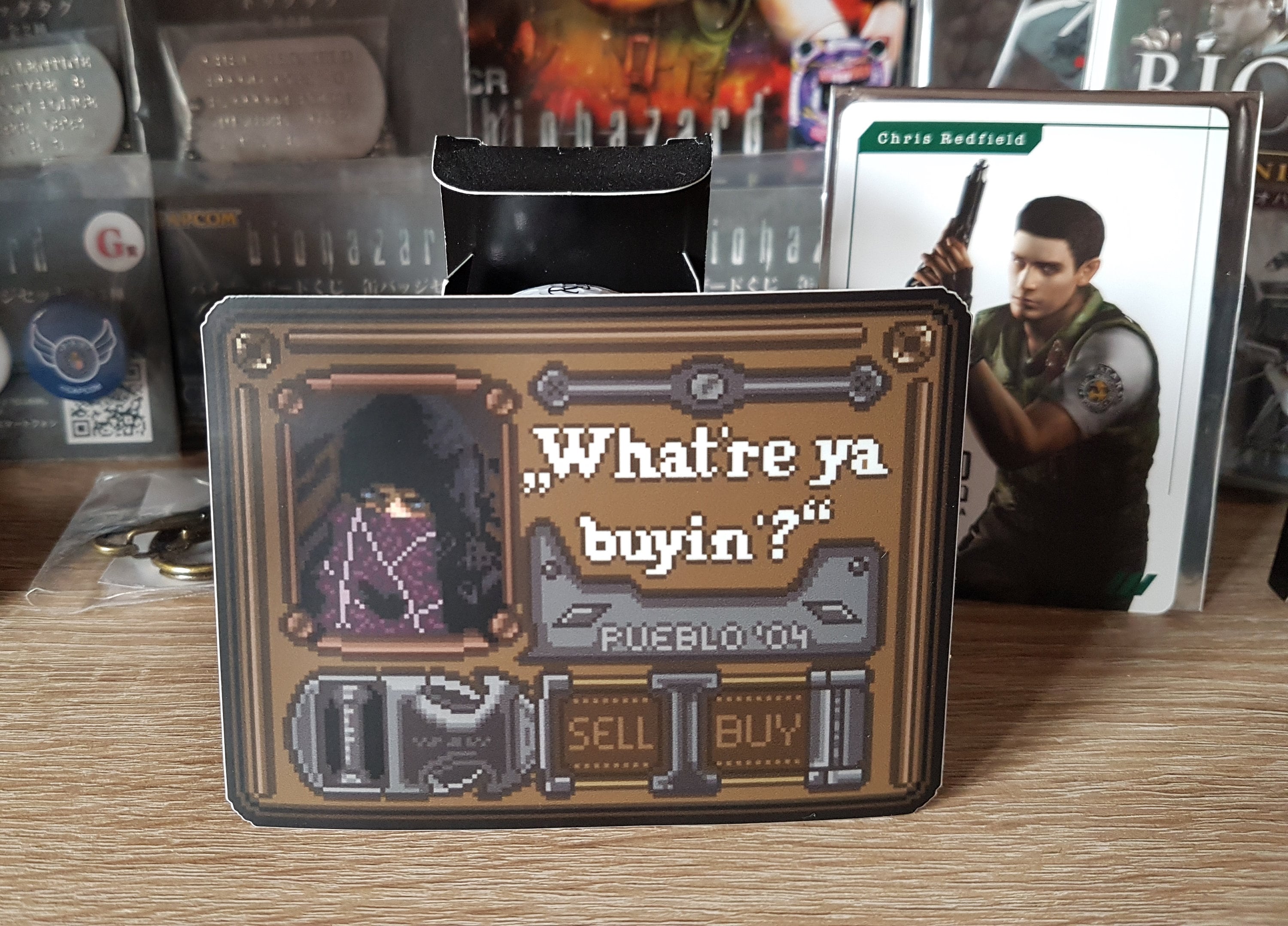 Merchant Sticker Resident Evil 4 Sticker, Merchant Sticker, Pixel Sticker, Horror ...
