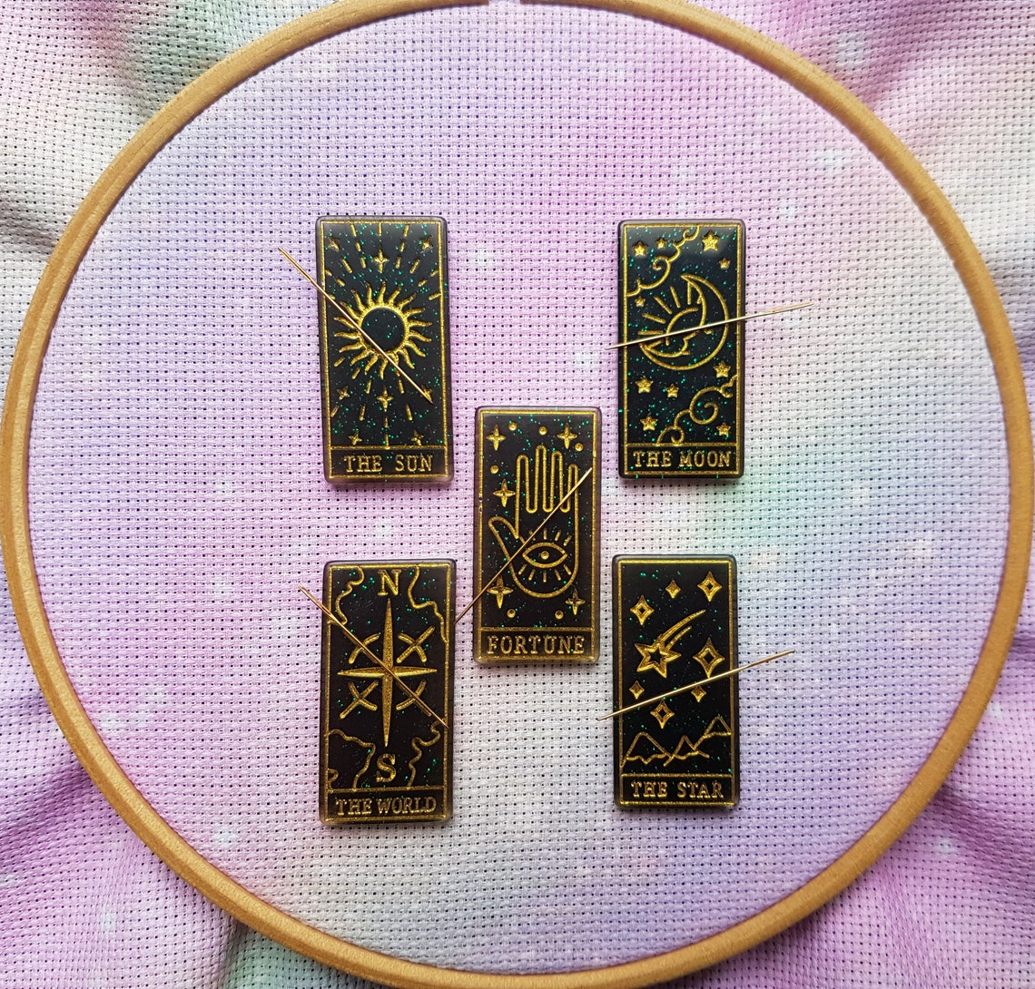 Awesome Pattern Studio Needle Minder Set - Mandala Octopus Mit Nadeleinfädlern