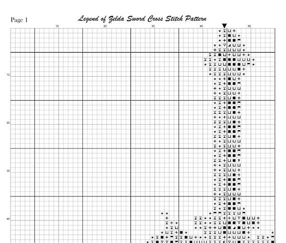 Zelda Cross Stitch Pattern,sword Cross Stitch, Game Cross