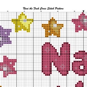 Nani the fuck Kreuzstichmuster, Japan, Pastell, (PDF) Bild 3
