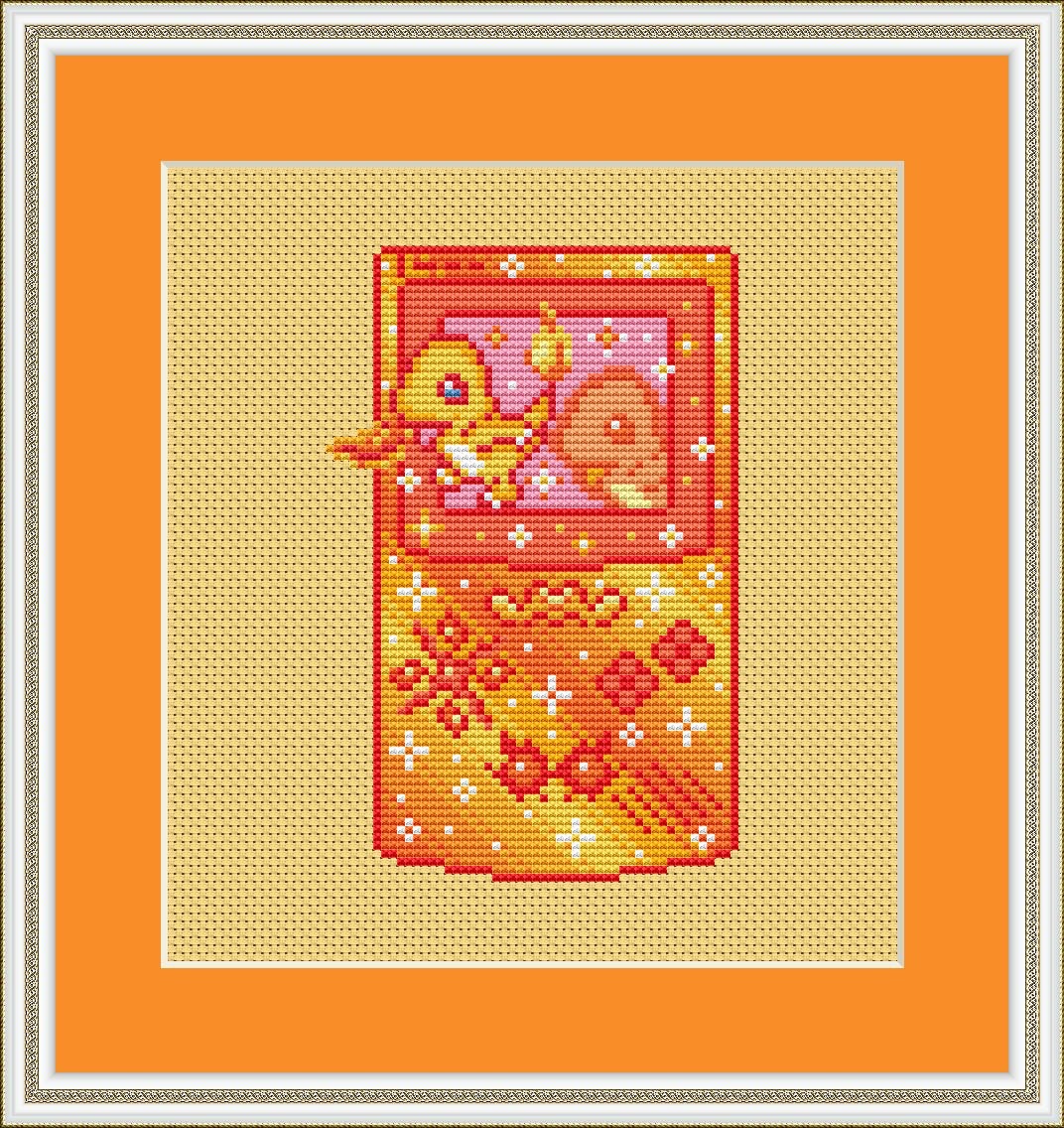 Charmander Game Boy Cross Stitch Pattern Console Cross Etsy