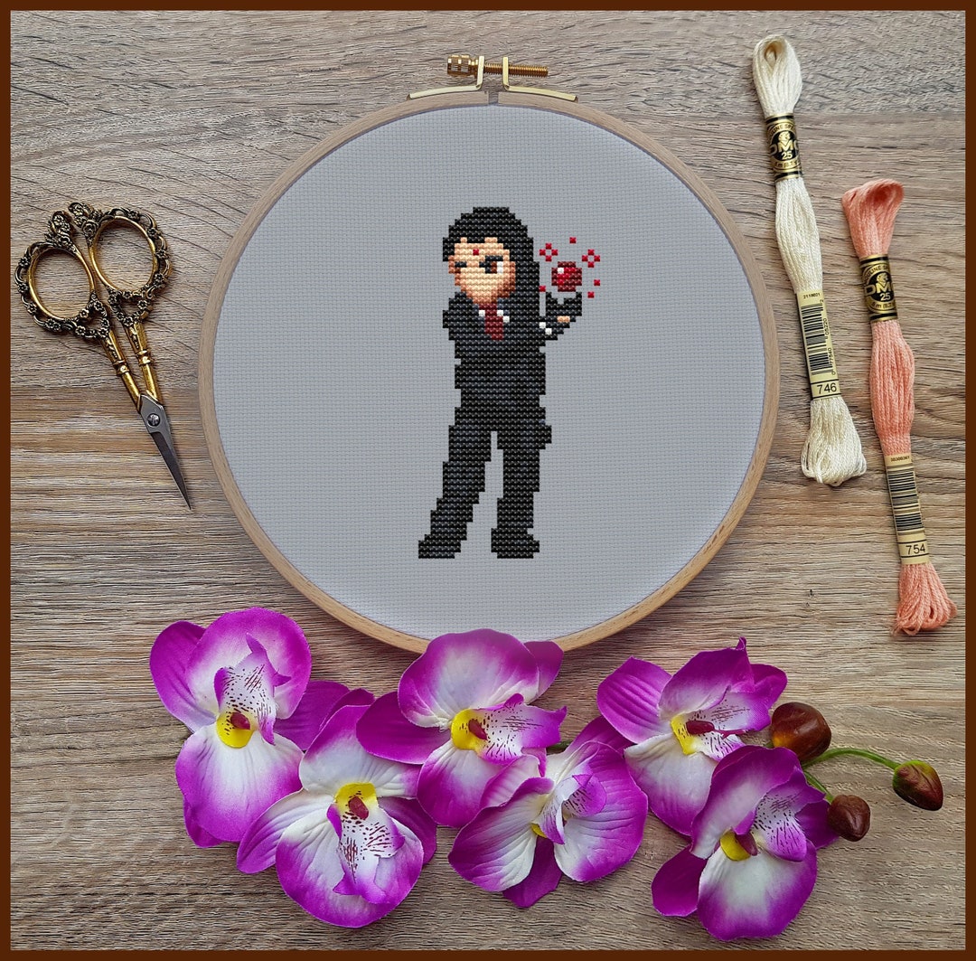 Final Fantasy Cross Stitch Pattern, Tseng Cross Stitch, Game