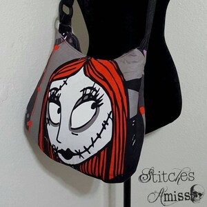 Nightmare before Christmas inspired crossbody hobo bag two  Etsy