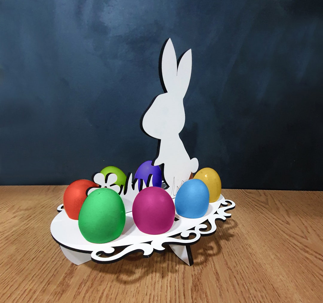 Easter Bunny Egg Holder, Laser Cut Vector File (3mm) - Etsy
