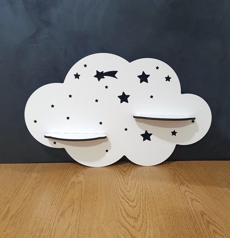 Baby shelf, children's room shelf, file for laser cut 3mm, dxf cdr, ai, svg, pdf Laser cut file image 2