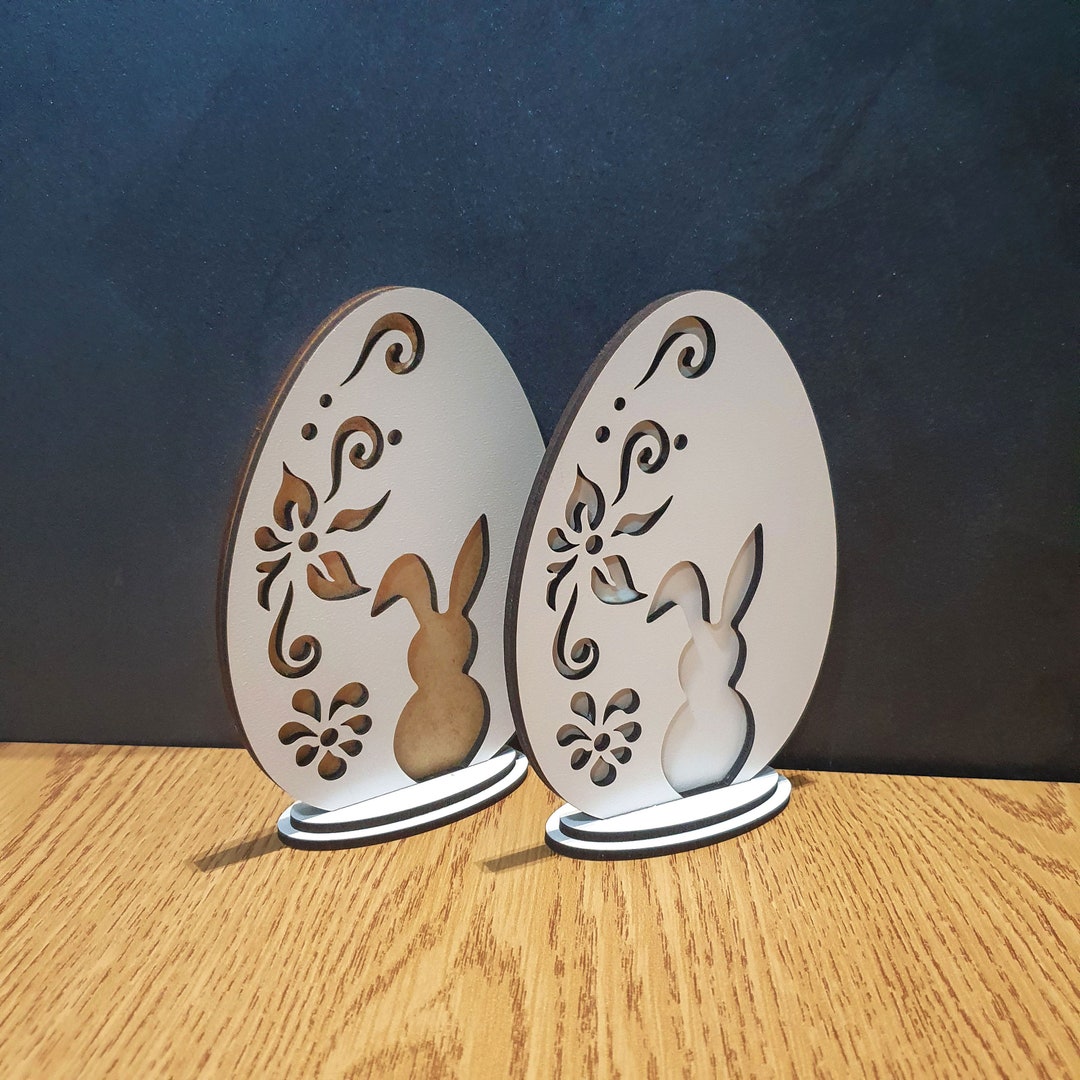 Easter Wooden Egg Decoration Laser Cut DXF SVG FILE - Etsy