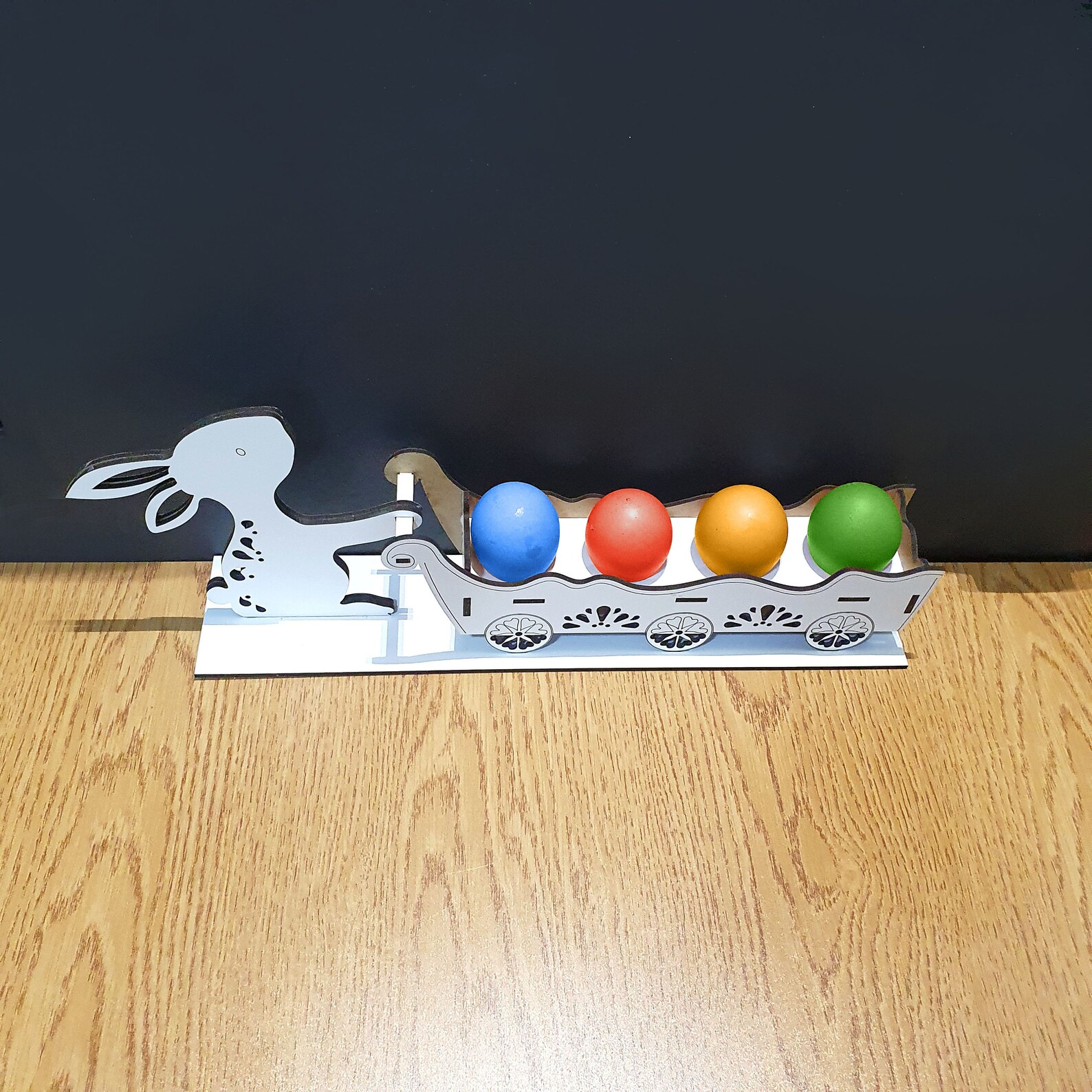 Easter Egg Cart for Laser Cutting Bunny With Cart Easter SVG - Etsy