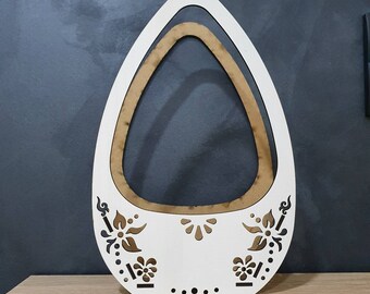 Easter basket,Laser cut file for a material thickness of 3mm