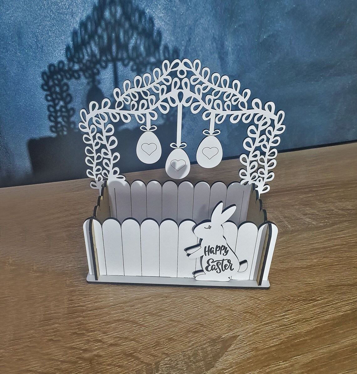 Easter Basket, Dxf Laser Cut File. Easter Gift Box Digital Download ...
