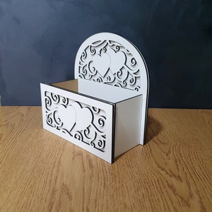 Wedding Gift Box. Flower Basket. Digital Dxf Files for Laser, Glowforge ...