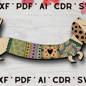 Dog Laser Cut Necklace Digital Download