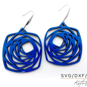 Cutout Laser Earrings Digital Download