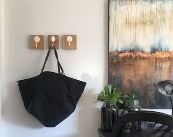 Canvas and Linen Tote Bag - Extra Large