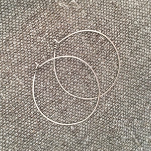 Sterling Silver Wire Hoops